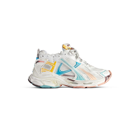 Balenciaga Runner Sneaker in White/yellow/pink/blue