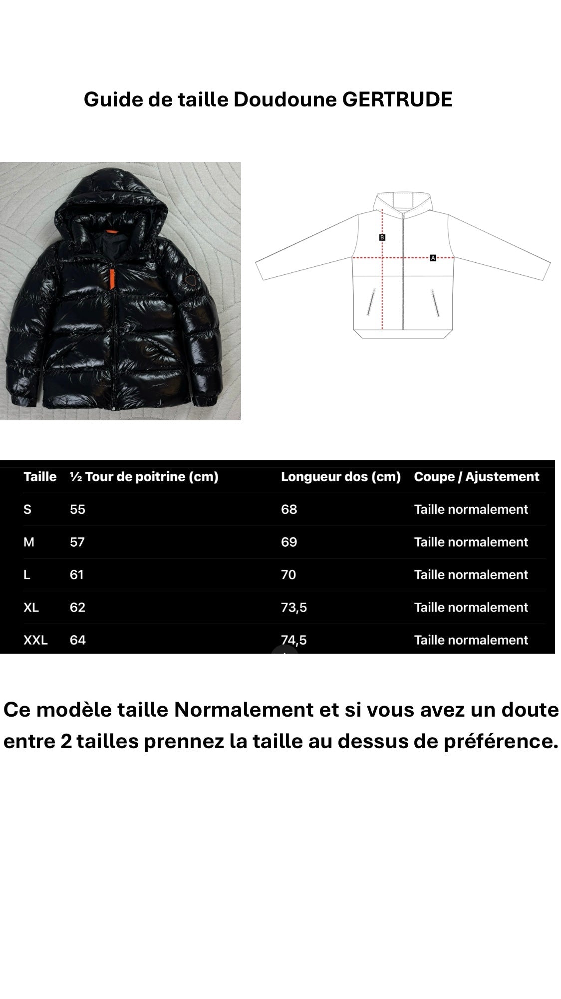 4. Doudoune Gertrude bleu foncée