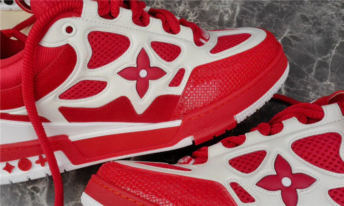 LOUIS VUITTON SKATE SNEAKER ROUGE ET BLANC