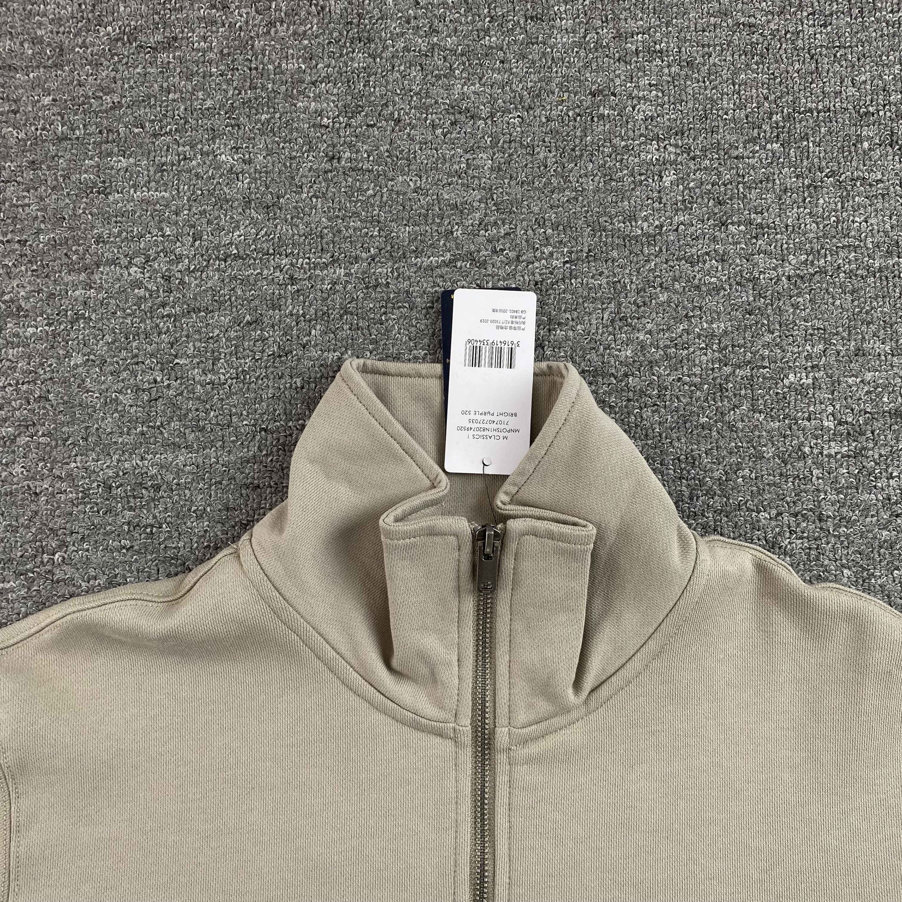POLO RALPH LAUREN QUARTER ZIP SWEATSHIRT BEIGE